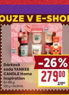 Billa Dárková sada YANKEE CANDLE Home Inspiration 6*49 g nabídka