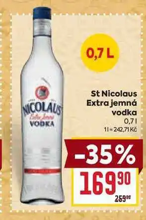 Billa St Nicolaus Extra jemná vodka 0,7l nabídka