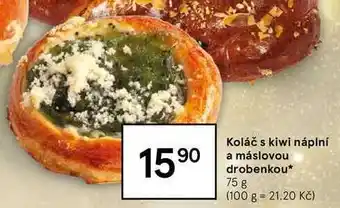 Tesco Koláč s kiwi náplní a máslovou drobenkou, 75 g nabídka