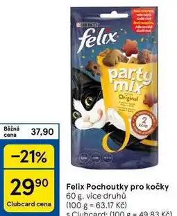 Tesco Felix Pochoutky pro kočky, 60 g nabídka