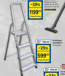 Tesco Hliníkové schůdky, 4 stupně nabídka