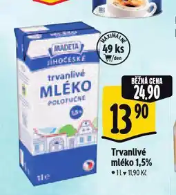 Albert Trvanlivé mléko nabídka