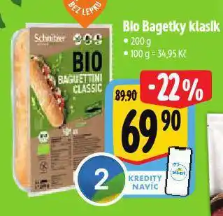 Albert Bio bagetky klasik nabídka