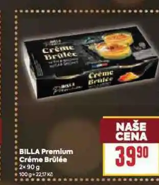 Billa Billa prmeium créme brulée nabídka