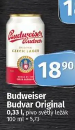 Coop Budweiser budvar original nabídka