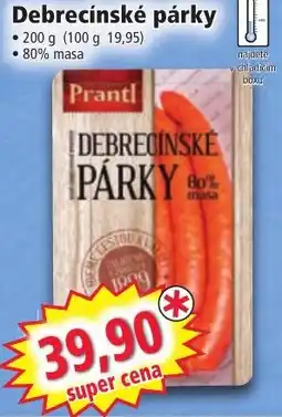 Norma PRANTL Debrecínské párky nabídka