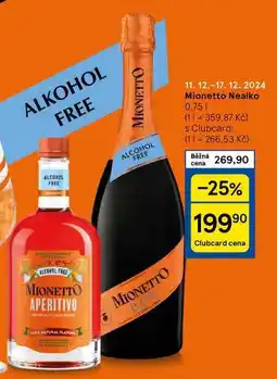 Tesco Mionetto Nealko, 0.75 l nabídka