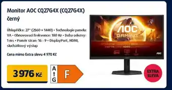 Datart Monitor AOC CQ27G4X (CQ27G4X) černý nabídka