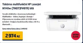 Datart Tiskárna multifunkční HP LaserJet M140w (7MD72F#B19) bílá nabídka