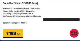 Datart Soundbar SONY HT-S2000 černý nabídka