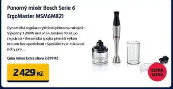 Datart Ponorný mixér BOSCH Serie 6 ErgoMaster MSM6M821 nabídka