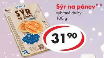 CBA Sýr na pánev, 100 g nabídka