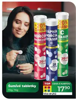 Tamda Foods Šumivé tabletky 72g, 76g nabídka