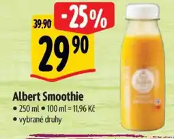 Albert Albert Smoothie nabídka