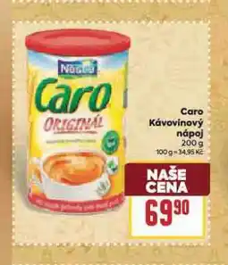 Billa Caro kávovinový nápoj nabídka