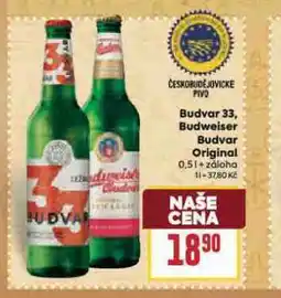 Billa Pivo budweiser budvar original nabídka