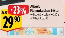 Albert Albert Flammkuchen těsto nabídka