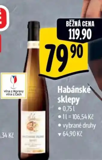 Albert Habánské sklepy nabídka