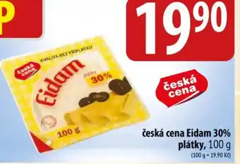 Bala česká cena Eidam 30% plátky nabídka