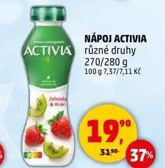 Penny Market NÁPOJ ACTIVIA různé druhy, 270/280 g nabídka