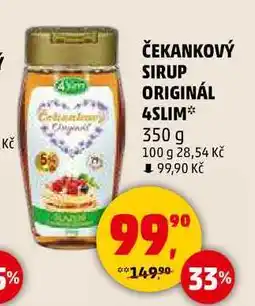 ČEKANKOVÝ SIRUP ORIGINÁL 4SLIM, 350 g