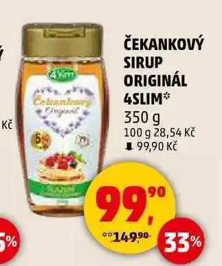 Penny Market ČEKANKOVÝ SIRUP ORIGINÁL 4SLIM, 350 g nabídka