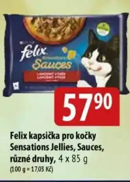 Bala Felix kapsička pro kočky Sensations Jellies, Sauces nabídka