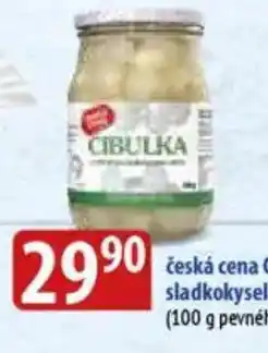 Bala česká cena Cibulka v kořeněném sladkokyselém nálevu nabídka