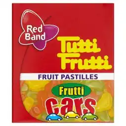 Red Band Tutti Frutti Cars želé s ovocnou příchutí 15g