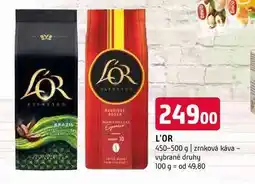 Terno L'OR 450-500 g zrnková káva vybrané druhy nabídka