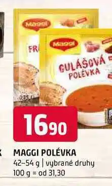 Terno Maggi polévka 42-54 g vybrané druhy nabídka