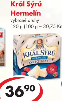 CBA Král Sýrů Hermelín nabídka