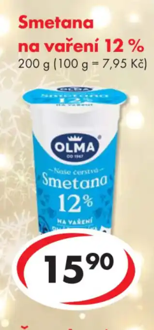 CBA OLMA Smetana na vareni 12% nabídka