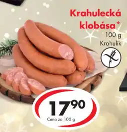 CBA Krahulecká klobása nabídka