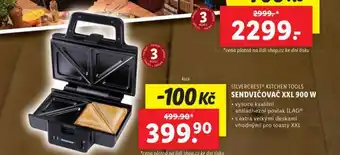 Lidl Sendvičovač xxl 900 w nabídka