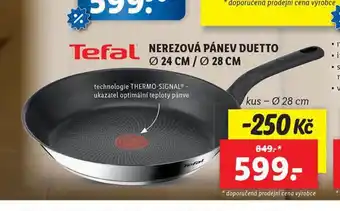 Lidl Tefal nerezová pánev 28 cm nabídka