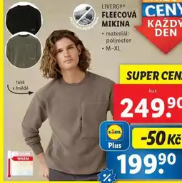 Lidl Fleecová mikina nabídka