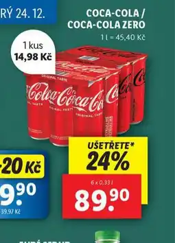 Lidl Coca cola, coca cola zero nabídka