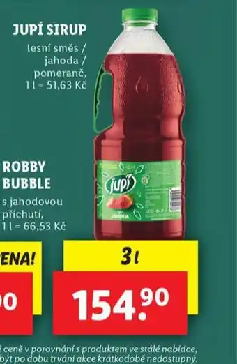 Lidl Jupí sirup nabídka