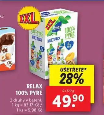 Lidl Relax 100% pyré nabídka