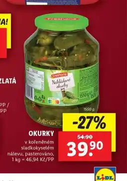 Lidl Okurky nabídka