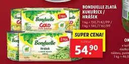 Lidl Bonduelle zlatá kukuřice / hrášek nabídka