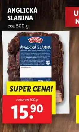 Lidl Anglická slanina nabídka