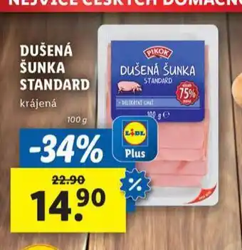 Lidl Dušená šunka standard nabídka