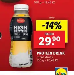 Lidl Protein drink nabídka