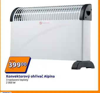 Action Konvektorový ohřívač Alpina nabídka