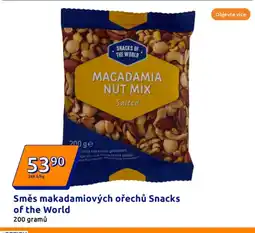 Action Směs makadamiových ořechů Snacks of the World nabídka