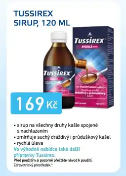 Lékárna AGEL Tussirex sirup, nabídka