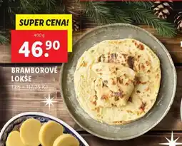 Lidl Bramborové lokše nabídka