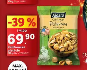 Lidl Kalifornské pistácie nabídka